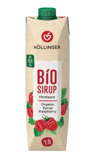 SYROP MALINOWY BIO 1 L - HOLLINGER