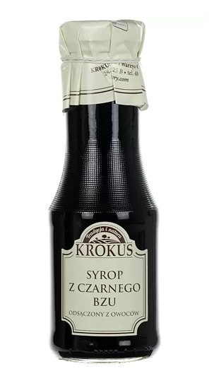 SYROP Z CZARNEGO BZU BEZGLUTENOWY 355 g (280 ml) - KROKUS