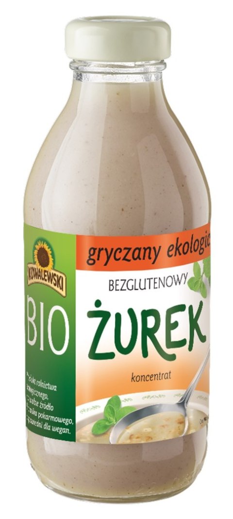 ŻUREK GRYCZANY BEZGLUTENOWY KONCENTRAT BIO 320 ml - KOWALEWSKI