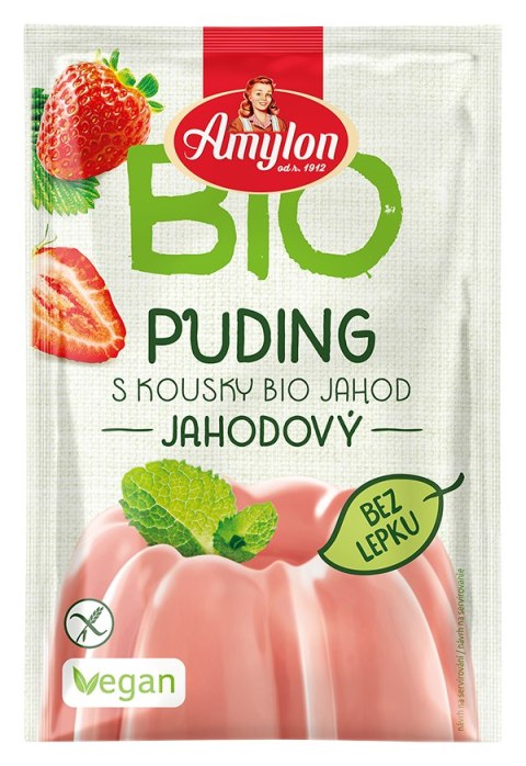 BUDYŃ TRUSKAWKOWY BEZGLUTENOWY BIO 40 g - AMYLON