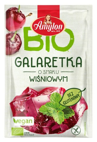 GALARETKA Z AGAREM O SMAKU WIŚNIOWYM BEZGLUTENOWA BIO 40 g - AMYLON