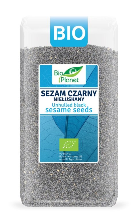 SEZAM CZARNY NIEŁUSKANY BIO 400 g - BIO PLANET