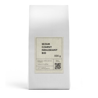 SEZAM CZARNY NIEŁUSKANY BIO 500 g - THE PLANET