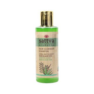 SZAMPON DO WŁOSÓW ZIOŁOWY NEEM I ALOES 210 ml - SATTVA (AYURVEDA)