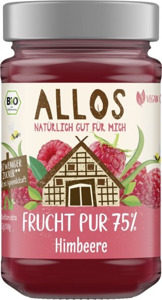 MUS MALINOWY (75 % OWOCÓW) BIO 250 g - ALLOS