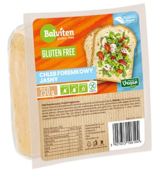 CHLEB FOREMKOWY JASNY BEZGLUTENOWY 250 g - BALVITEN