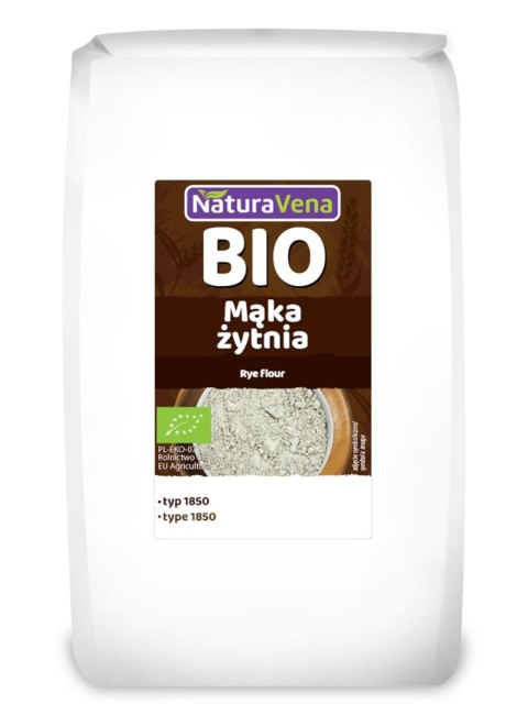 MĄKA ŻYTNIA TYP 1850 BIO 1 kg - NATURAVENA