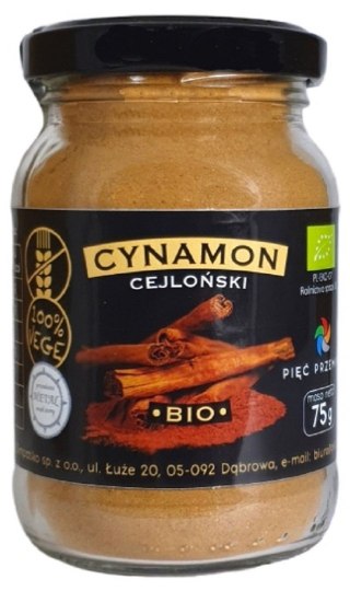 CYNAMON CEJLOŃSKI MIELONY BEZGLUTENOWY BIO 75 g - PIĘĆ PRZEMIAN