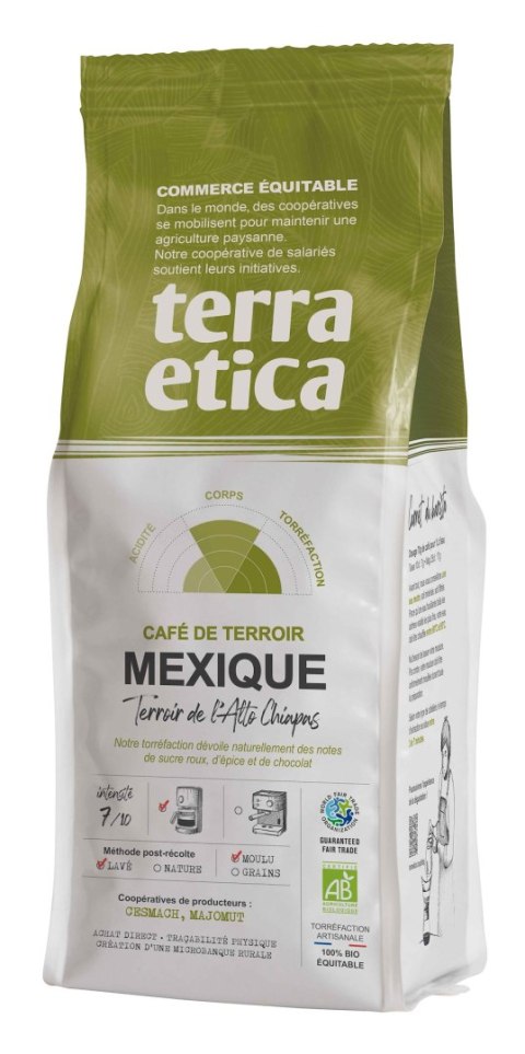 KAWA MIELONA ARABICA 100 % MEKSYK FAIR TRADE BIO 250 g - TERRA ETICA