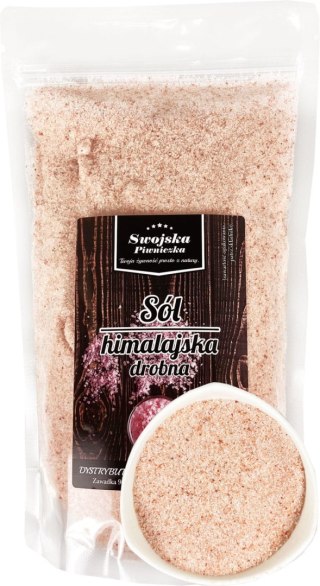 Sól Himalajska różowa drobno drobna Mielona 1kg Swojska Piwniczka