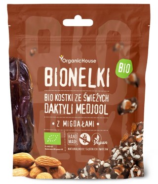 KOSTKI DAKTYLOWE Z MIGDAŁAMI BEZGLUTENOWE BIO 50 g - ORGANICHOUSE (BIONELKI)