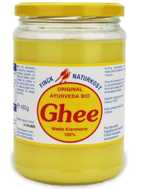 MASŁO KLAROWANE GHEE BIO 480 g - FINCK AYURVEDA