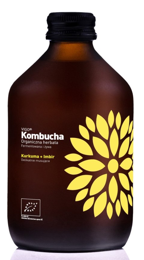 KOMBUCHA Z KURKUMĄ I IMBIREM BEZGLUTENOWA BIO 330 ml - VIGO