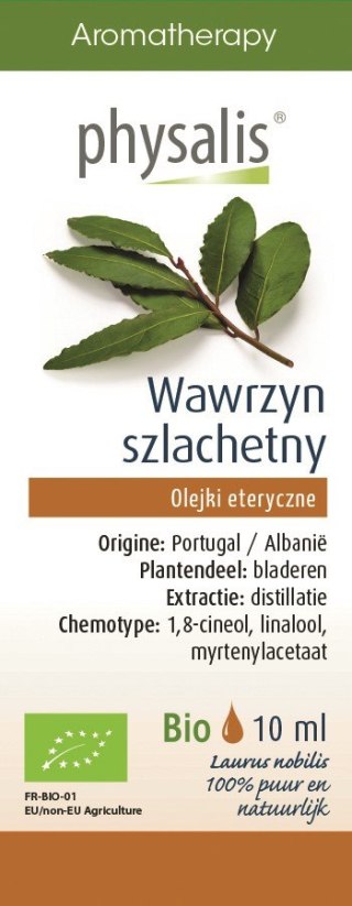 OLEJEK ETERYCZNY WAWRZYN SZLACHETNY BIO 10 ml - PHYSALIS