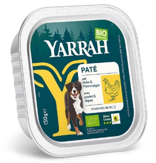 (DLA PSA) PASZTET Z KURCZAKIEM I ALGAMI MORSKIMI BEZ ZBÓŻ BIO 150 g - YARRAH