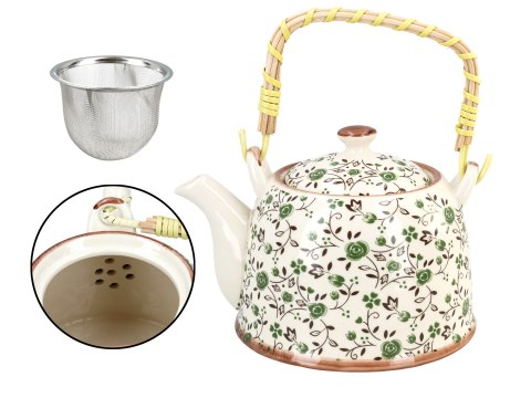 Czajnik ceramiczny z zaparzaczem Czajnik ceramiczny z zaparzaczem
