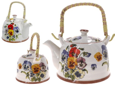 Czajnik ceramiczny z zaparzaczem Czajnik ceramiczny z zaparzaczem