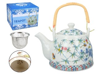 Czajnik ceramiczny z zaparzaczem