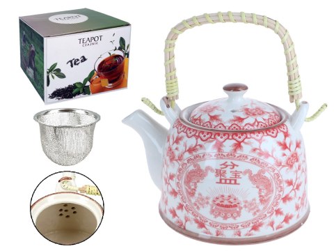 Czajnik ceramiczny z zaparzaczem