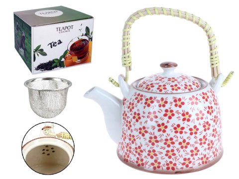 Czajnik ceramiczny z zaparzaczem Czajnik ceramiczny z zaparzaczem