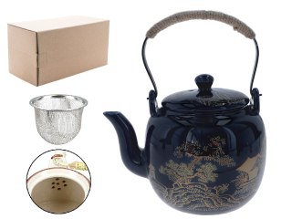 Czajnik ceramiczny z zaparzaczem