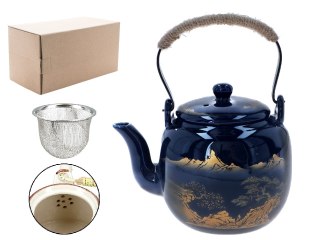 Czajnik ceramiczny z zaparzaczem