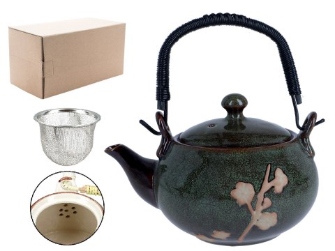 Czajnik ceramiczny z zaparzaczem