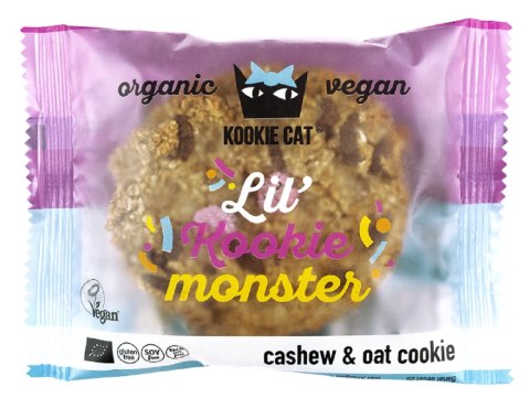 CIASTKO WEGAŃSKIE Z KOLOROWYMI DRAŻETKAMI CZEKOLADOWYMI I WANILIĄ BEZGLUTENOWE BIO 50 g - KOOKIE CAT CIASTKO WEGAŃSKIE Z KOLOROWYMI DRAŻETKAMI CZEKOLADOWYMI I WANILIĄ BEZGLUTENOWE BIO 50 g - KOOKIE CAT