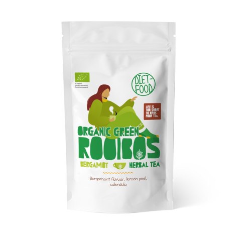 HERBATKA ROOIBOS ZIELONY BERGAMOTKA BIO 100 g - DIET-FOOD HERBATKA ROOIBOS ZIELONY BERGAMOTKA BIO 100 g - DIET-FOOD