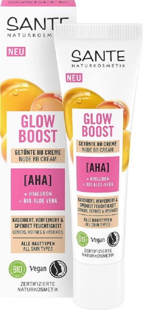 KREM DO TWARZY ROZŚWIETLAJĄCY BB GLOW BOOST ECO 30 ml - SANTE KREM DO TWARZY ROZŚWIETLAJĄCY BB GLOW BOOST ECO 30 ml - SANTE