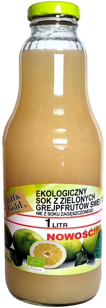 SOK Z ZIELONYCH GREJPFRUTÓW SWEETIE NFC BIO 1 L - JAFFA GOLD SOK Z ZIELONYCH GREJPFRUTÓW SWEETIE NFC BIO 1 L - JAFFA GOLD