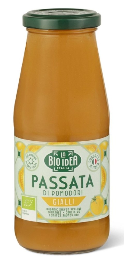 SOS POMIDOROWY PASSATA Z ŻÓŁTYCH POMIDORÓW BIO 400 g - LA BIO IDEA SOS POMIDOROWY PASSATA Z ŻÓŁTYCH POMIDORÓW BIO 400 g - LA BIO IDEA