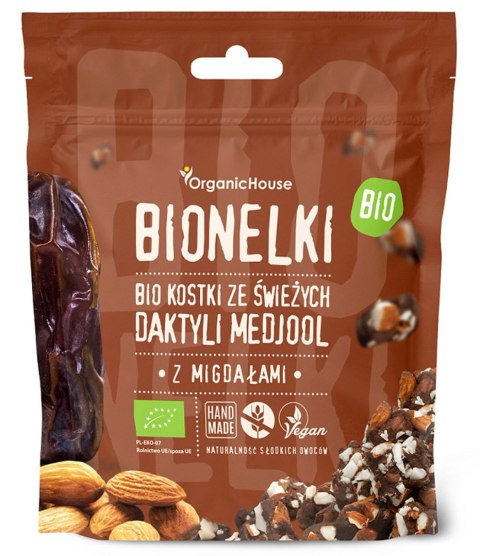 KOSTKI DAKTYLOWE Z MIGDAŁAMI BEZGLUTENOWE BIO 50 g - ORGANICHOUSE (BIONELKI) KOSTKI DAKTYLOWE Z MIGDAŁAMI BEZGLUTENOWE BIO 50 g - ORGANICHOUSE (BIONELKI)