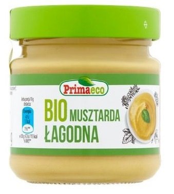 MUSZTARDA ŁAGODNA BIO 170 g - PRIMAVIKA (PRIMAECO) MUSZTARDA ŁAGODNA BIO 170 g - PRIMAVIKA (PRIMAECO)
