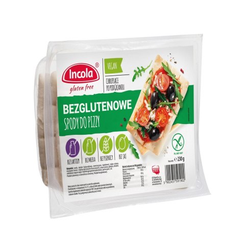 SPODY DO PIZZY BEZGLUTENOWE (3 szt.) 230 g - INCOLA SPODY DO PIZZY BEZGLUTENOWE (3 szt.) 230 g - INCOLA