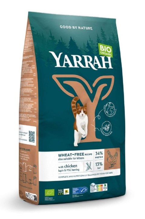 (DLA KOTA I KOCIĄT) KARMA Z KURCZAKIEM I GROSZKIEM BIO 800 g - YARRAH (DLA KOTA I KOCIĄT) KARMA Z KURCZAKIEM I GROSZKIEM BIO 800 g - YARRAH