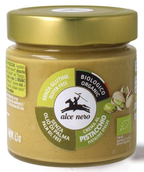KREM PISTACJOWY BEZGLUTENOWY BIO 180 g - ALCE NERO KREM PISTACJOWY BEZGLUTENOWY BIO 180 g - ALCE NERO