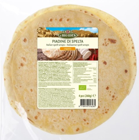 PIADINA ORKISZOWA BIO (4 szt.) 260 g - LA BIO IDEA PIADINA ORKISZOWA BIO (4 szt.) 260 g - LA BIO IDEA