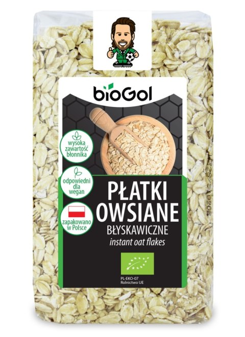 PŁATKI OWSIANE BŁYSKAWICZNE BIO 300 g - BIOGOL PŁATKI OWSIANE BŁYSKAWICZNE BIO 300 g - BIOGOL