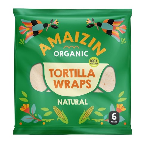 TORTILLA WRAPS BIO (6 szt.) 240 g - AMAIZIN TORTILLA WRAPS BIO (6 szt.) 240 g - AMAIZIN