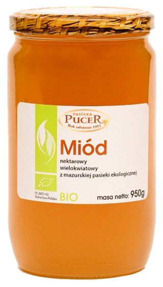 MIÓD WIELOKWIATOWY BIO 950 g - PASIEKA PUCER
