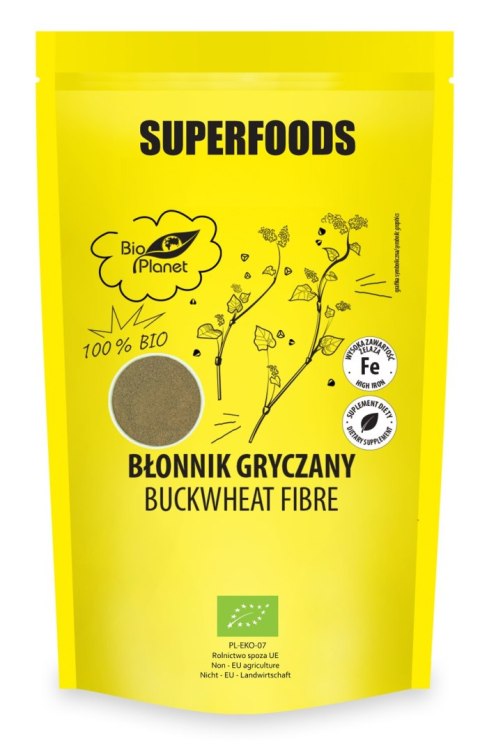 BŁONNIK GRYCZANY BIO 200 g - BIO PLANET BŁONNIK GRYCZANY BIO 200 g - BIO PLANET