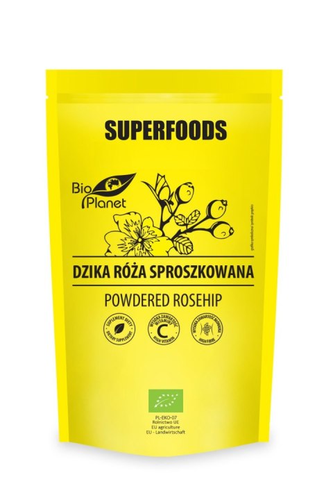 DZIKA RÓŻA SPROSZKOWANA BIO 150 g - BIO PLANET DZIKA RÓŻA SPROSZKOWANA BIO 150 g - BIO PLANET