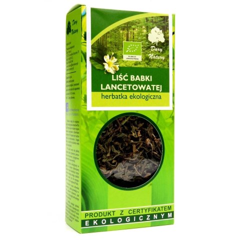 HERBATKA LIŚĆ BABKI LANCETOWATEJ BIO 25 g - DARY NATURY HERBATKA LIŚĆ BABKI LANCETOWATEJ BIO 25 g - DARY NATURY