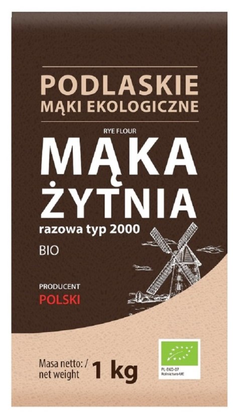 MĄKA ŻYTNIA RAZOWA TYP 2000 BIO 1 kg - BIO LIFE (MĄKI PODLASKIE) MĄKA ŻYTNIA RAZOWA TYP 2000 BIO 1 kg - BIO LIFE (MĄKI PODLASKIE)