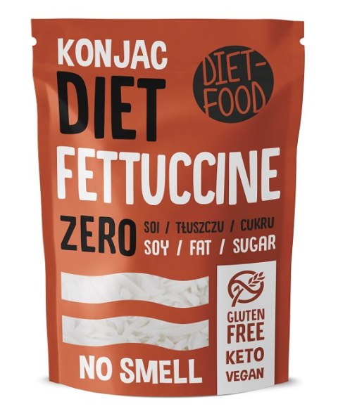 MAKARON (KONJAC) FETTUCCINE BEZGLUTENOWY 270 g (200 g) - DIET-FOOD MAKARON (KONJAC) FETTUCCINE BEZGLUTENOWY 270 g (200 g) - DIET-FOOD