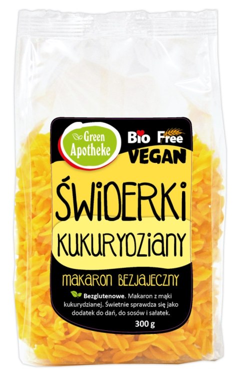 MAKARON (KUKURYDZIANY) ŚWIDERKI FUSILLI BEZGLUTENOWY BIO 300 g - APOTHEKE MAKARON (KUKURYDZIANY) ŚWIDERKI FUSILLI BEZGLUTENOWY BIO 300 g - APOTHEKE