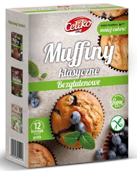 MIESZANKA NA MUFFINY KLASYCZNE BEZGLUTENOWA 280 g - CELIKO MIESZANKA NA MUFFINY KLASYCZNE BEZGLUTENOWA 280 g - CELIKO
