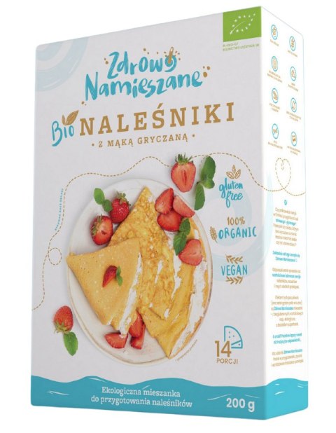 MIESZANKA NA NALEŚNIKI Z MĄKĄ GRYCZANĄ BEZGLUTENOWA BIO 200 g - ZDROWO NAMIESZANE MIESZANKA NA NALEŚNIKI Z MĄKĄ GRYCZANĄ BEZGLUTENOWA BIO 200 g - ZDROWO NAMIESZANE
