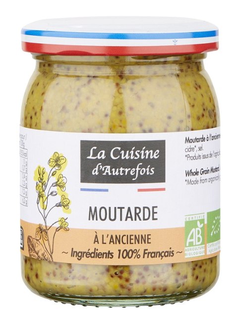 MUSZTARDA FRANCUSKA BIO 210 g - LA CUISINE D AUTREFOIS MUSZTARDA FRANCUSKA BIO 210 g - LA CUISINE D AUTREFOIS